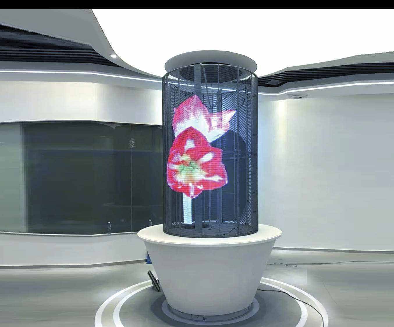 Circular Transparent LED P3.9