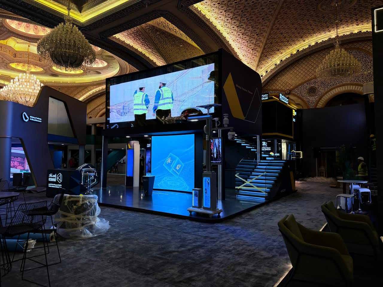 ESNAD exhibition booth - completed installation